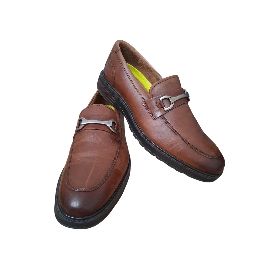 Florsheim Comfortech Shoes Mens Size 8 M Leather Slip-On Memory Foam Office Work